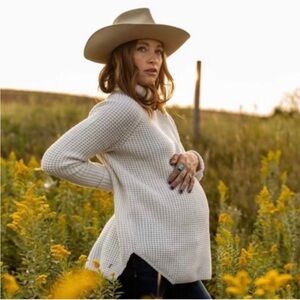 Hatch Waffle Turtleneck Wool Cashmere Sweater